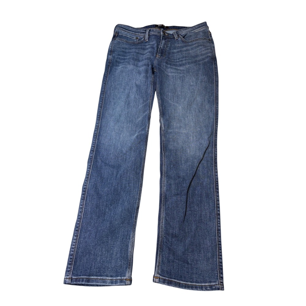 DU/ER Slim Straight Performance Denim Jeans Blue Mens 36x32 MFGS4603